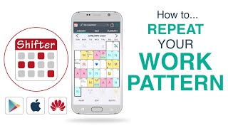 SHIFTER CALENDAR APP  How to repeat your work pattern 📅 [upl. by Eustacia]