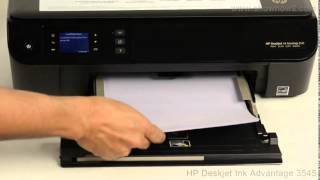 HP Deskjet Ink Advantage 3545  Loading Paper [upl. by Jegar179]