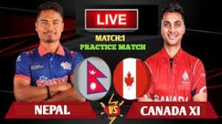 Nepal VS 1Canada A ODI cricket live  nepal vs canada [upl. by Patrizio]