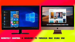 Control Windows From A Mac Using VNC Full Tutorial [upl. by Ahsyat]