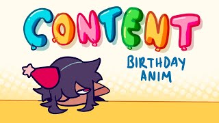 CONTENT  Birthday Animation [upl. by Bernardina]