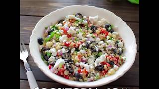 MEDITERRANEAN QUINOA SALAD [upl. by Marve304]