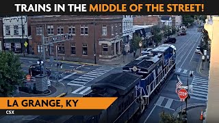 La Grange Kentucky USA  Virtual Railfan LIVE [upl. by Rebmat]