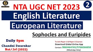 Most important Works of Sophocles and Euripides European Literature for NET ExamEnglish Literature [upl. by Sidell]