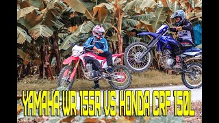 Yamaha WR 155r VS Honda CRF 150L PART 1 [upl. by Valonia]