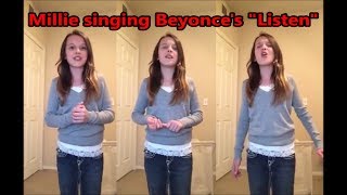 Millie Bobby Brown singing Beyonces quotListenquot [upl. by Spieler]