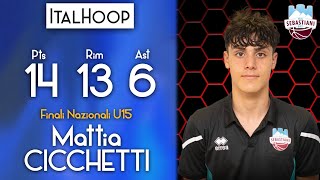 Mattia Cicchetti  Finali Nazionali U15 2024  MVP 3° giornata [upl. by Langdon]