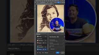 1 Click Restore Old Photo Automatically in Photoshop photoshoptutorial photoshop photoshoptips [upl. by Ardnua]