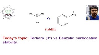 Tertiary cation Vs benzylic carbocation stability carbocation [upl. by Frodi147]