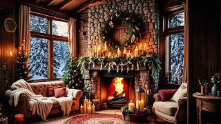 Soothing Winter Ambience Piano Music by the Fireplace [upl. by Nallac]