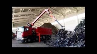 Gru per rottami Marchesi  Marchesi recycling crane M15R 1192 [upl. by Cammi]