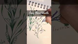 Simple floral pattern Easy flower doodle day 3 drawing doodle zentangle flowers [upl. by Annoyi]