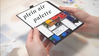 Setting up a plein air urban sketching palette for 2024 🎨 Art Toolkit Folio Watercolor Palette [upl. by Ttiwed104]