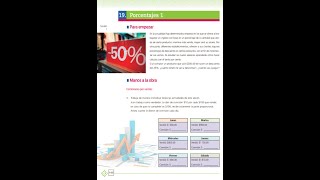 Matemáticas 1° telesecundaria Porcentajes 1 resuelto páginas 143 144 145 parte 2 [upl. by Pearlman]