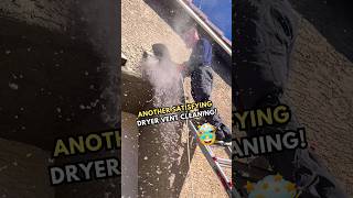 Dryer vent duct cleaning dryerventcleaning cleaningservices firesafety satisfyingcleans [upl. by Janifer]