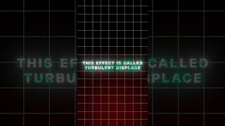 Turbulent Displace Effect Tutorial in After Effects  Easy After Effects Tutorial [upl. by Barclay555]