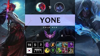 Yone Mid vs Sylas  KR Master Patch 1413 [upl. by Anedal]