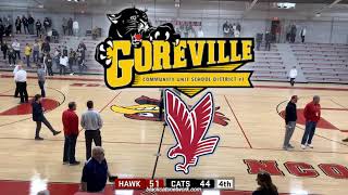 Goreville Blackcats vs Waterloo Gibault Catholic Hawks [upl. by Lateehs700]