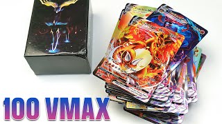 Opening 100 VMAX Pokemon Cards Box  But all FAKE [upl. by Shornick369]