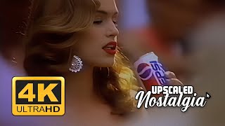 Pepsi Commercial  Feat Cindy Crawford 1992  Remastered 4K UltraHD Upscale [upl. by Ani]