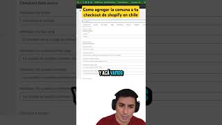 Como agregar la comuna a tu checkout de shopify en chile shopify chile [upl. by Aiva318]