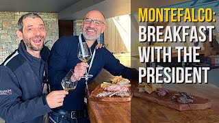 Umbria Wine Stories—Montefalco Breakfast With the President italy wine [upl. by Ayet]