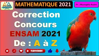 concours ENSAM Math 2021 [upl. by Faunia]