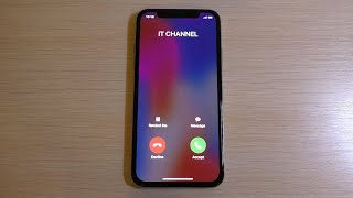 iPhone X White Incoming Call [upl. by Eyahs]