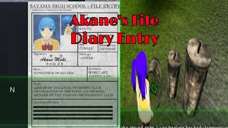 DIARY ENTRY  AKANES FILE Schoolgirl Supervisor Monday [upl. by Elsbeth]