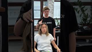 Работа топстилиста Scissors🤍 shortvideo hair парикмахер салонкрасоты hairstyle haircut [upl. by Kablesh942]