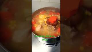 Chinese soup for dinner food trending foodie shortvideo satisyfying asmrsounds [upl. by Vincent]