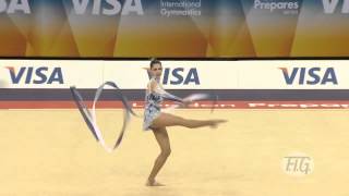 London 2012 Qualifiers  Rhythmic Gymnastics Individuals  Carolina Rodriguez Spain [upl. by Pillihp]