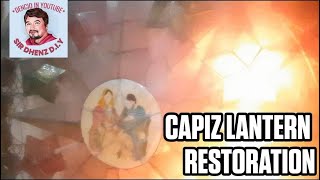 VINTAGE CAPIZ LANTERN RESTORATION DIY BY SIR DHENZ [upl. by Yenobe]