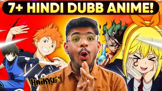 7 New MUST WATCH Hindi Dubbed Anime New anime in hinditamilTelugu [upl. by Tybi]