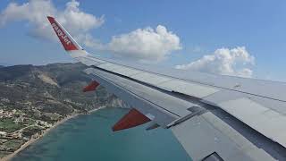 airbus A321 NEO easyjet takeoff from zakinthos airport  zante [upl. by Baggett552]