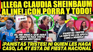 DOMINGAZO LLEGA CLAUDIA SHEINBAUM ¡CON PORRA XÓCHITL SOLA ¡PANISTAS DESANIMADOS Y TRISTES DEBATE [upl. by Cliffes]