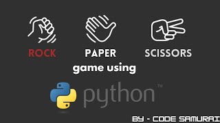 How to make a Rock Paper Scissors game in python [upl. by Mayes]