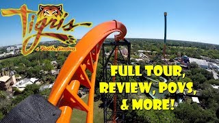 First Look Tigris at Busch Gardens Tampa Bay Complete Ride Tour Review POVS amp More [upl. by Adli]