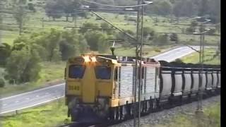 Queensland coal trains 1999 Blackwater amp Goonyella [upl. by Stoeber]