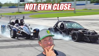 Cheap Corvette Kart vs Expensive Ariel Atom Part 2 Track Test [upl. by Peppy]