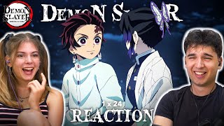 Demon Slayer 1x24 REACTION quotRehabilitation Trainingquot [upl. by Adaven]