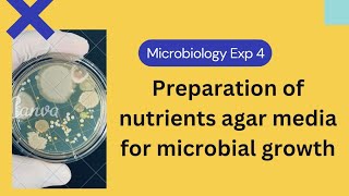 Microbiology Practical Exp 4 Preparation of nutrients agar media for microbial growth pharmacy [upl. by Naitsirk818]