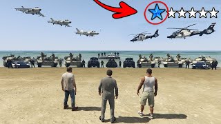 ¿Qué Pasa si Consigues 6 Estrellas en GTA 5 [upl. by Seebeck695]