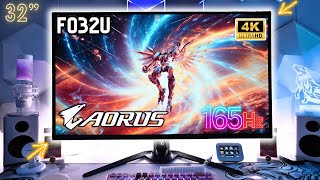 AORUS FO32U 32inch 4K QDOLED Monitor Unboxing First Impressions and 4K Gaming 🔥 OLED Under 900 [upl. by Errised]