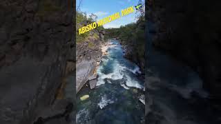 Abisko national park Sweden  Drone shot [upl. by Larine]