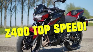 KAWASAKI Z400 TOP SPEED [upl. by Lema995]