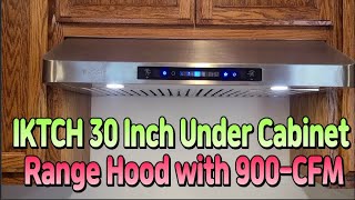 IKTCH 30 Inch Under Cabinet Range Hood installed from microwave oven😄😄 [upl. by Yalahs]