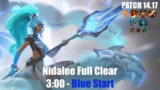 Nidalee Full Clear  300 Blue Start World Record  Patch 1423 [upl. by Accissej374]