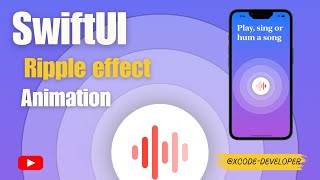 SwiftUI  Ripple effect animation  Song recognizer UI with pulsating waves  iOS Tutorial swiftui [upl. by Christmas]