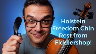 Violin Chin Rest Review The Holstein Freedom Rest from Fiddlershopcom [upl. by Nolos854]